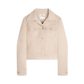 Courrèges Twill Trucker Jacket "Cream"