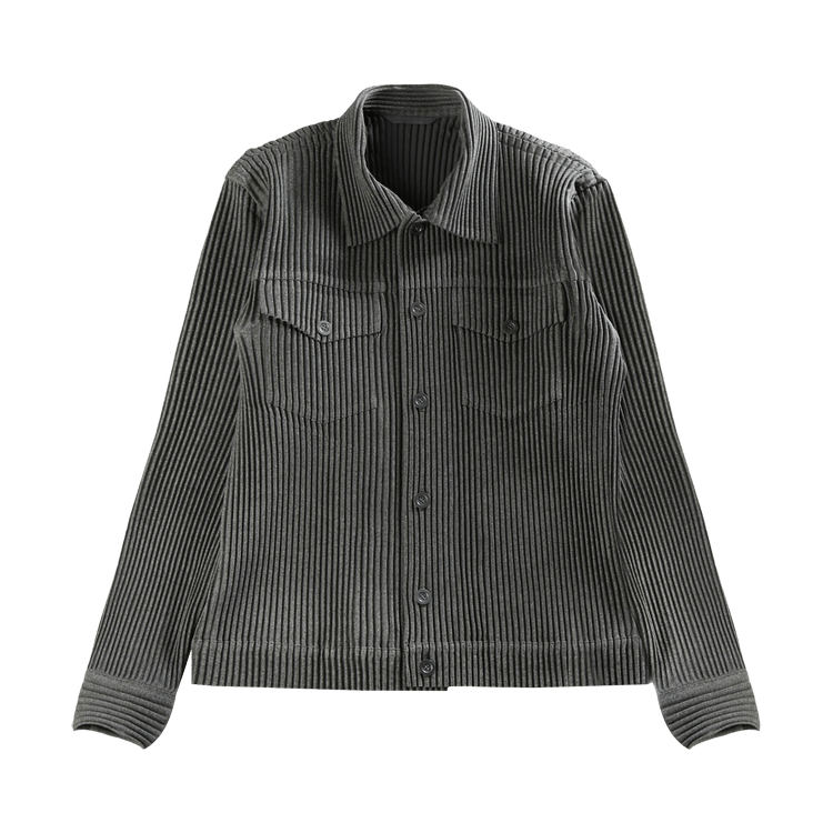 Homme Plissé Issey Miyake Wool Like Light Blouson "Grey"