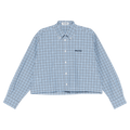 Miu Miu Check Shirt "Celeste/Blue"