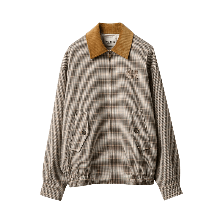 Miu Miu Double Check Jacket "Cacao"