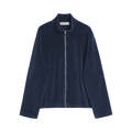 Our Legacy Shrunken Full Zip Polo "Phantom"