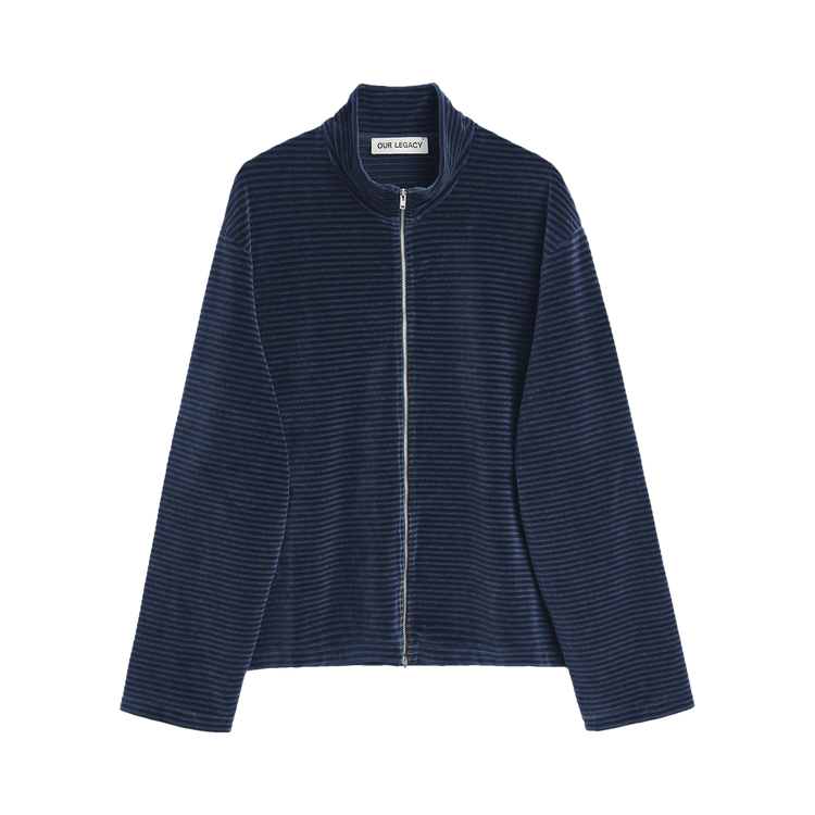 Our Legacy Shrunken Full Zip Polo "Phantom"