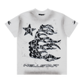 Hellstar Thorn Glitter T-Shirt "Dirty White"