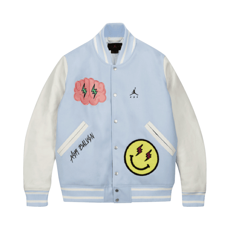 Air Jordan x J Balvin Varsity Jacket "Celestine Blue"