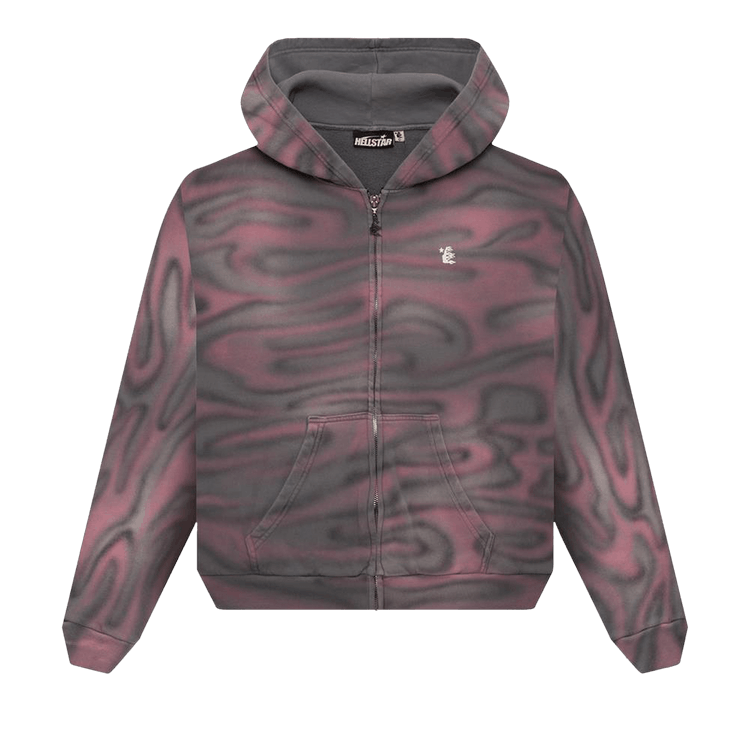Hellstar Path to Paradise Airbrush Zip-Up Hoodie "Pink"