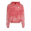 Hellstar Path To Paradise Zip-Up Hoodie "Red"