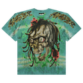 Hellstar Rasta Skull Tye-Dye T-Shirt "Green"