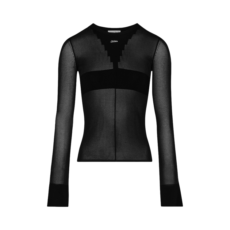 Jean Paul Gaultier Logo Knit Sweater "Black"