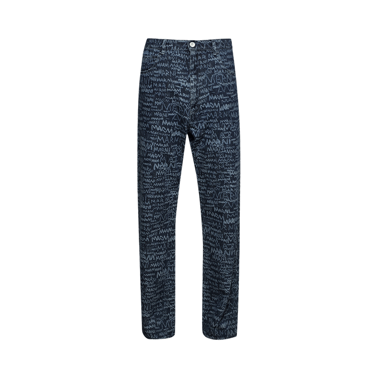 Marni Lasered Jeans "Blue Kyanite"