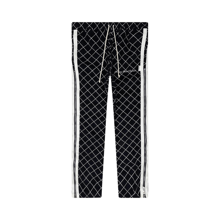 Advisory Board Crystals Diamond Chain Stitch Quilted Breakaway Pants "Navy"
