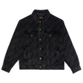 Drew House Secret Letter All Over Loose Denim Jacket "Black"