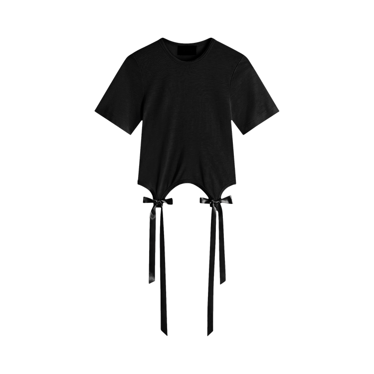 Simone Rocha Bow Tail Easy T-Shirt "Black"
