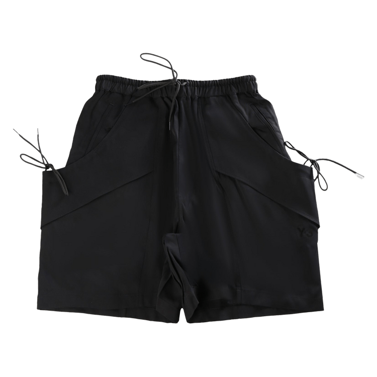 Y-3 Rayon Twill Shorts "Black"