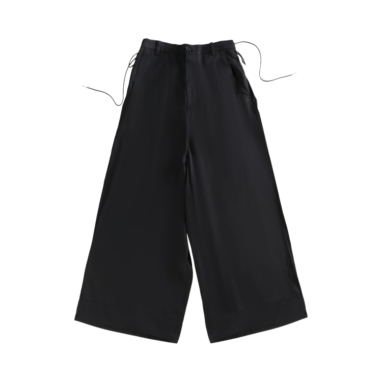 Y-3 Rayon Twill Wide Pants "Wi Black"