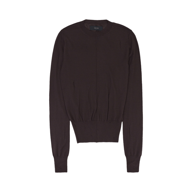 Amiri Distressed Crewneck Jumper "Brown"