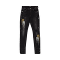 Amiri Stencil Jeans "Aged Black"