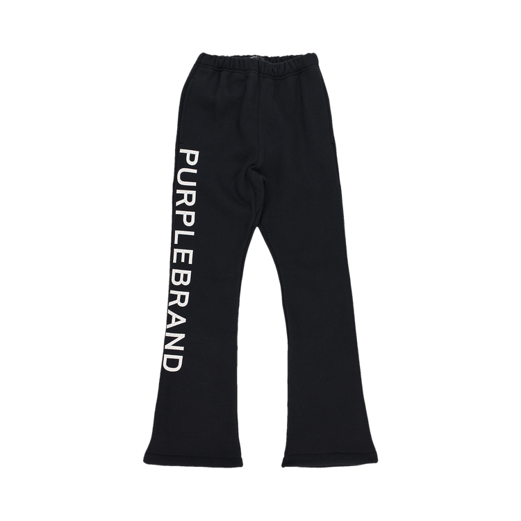 PURPLE BRAND HWT Fleece Flared Pant "Black"