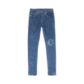 PURPLE BRAND Deep Contrast Stitch Skinny Jeans "Blue"