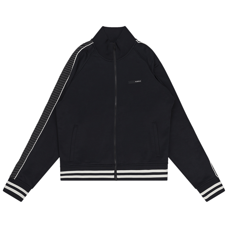 PURPLE BRAND Poly Tricot Beauty Track Jacket "Black"