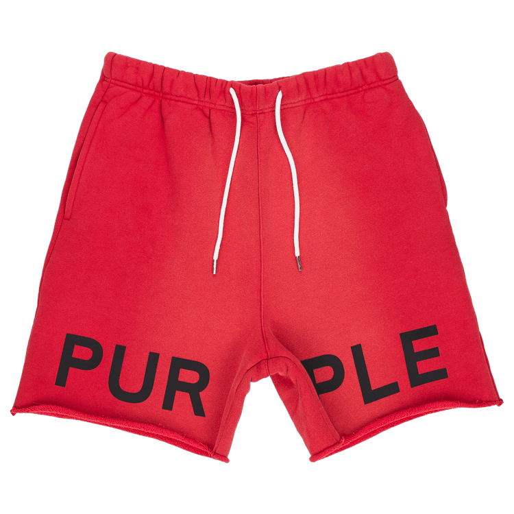 PURPLE BRAND HWT Fleece Short "Red"
