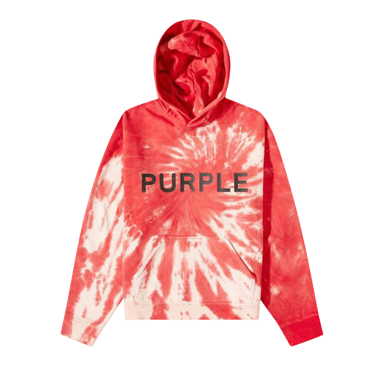 PURPLE BRAND French Terry Pullover Hoodie "Red"