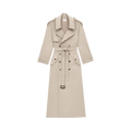 Saint Laurent Long Trench Coat "Beige Clair"