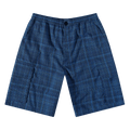 Marni Drawstring Plaid Cargo Shorts "Blue"