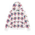 Denim Tears Firecracker Zip Hoodie "White"