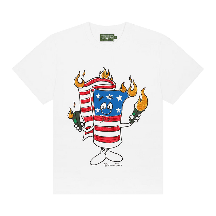 Denim Tears Firecracker Tee "White"