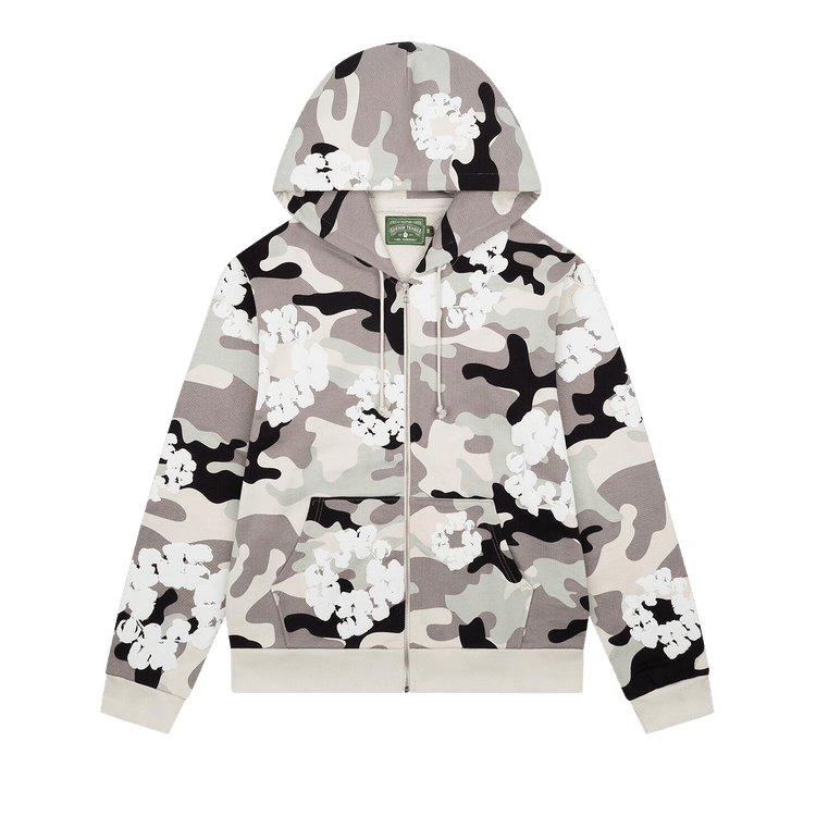 Denim Tears Wreath Zip Hoodie "White Camo"
