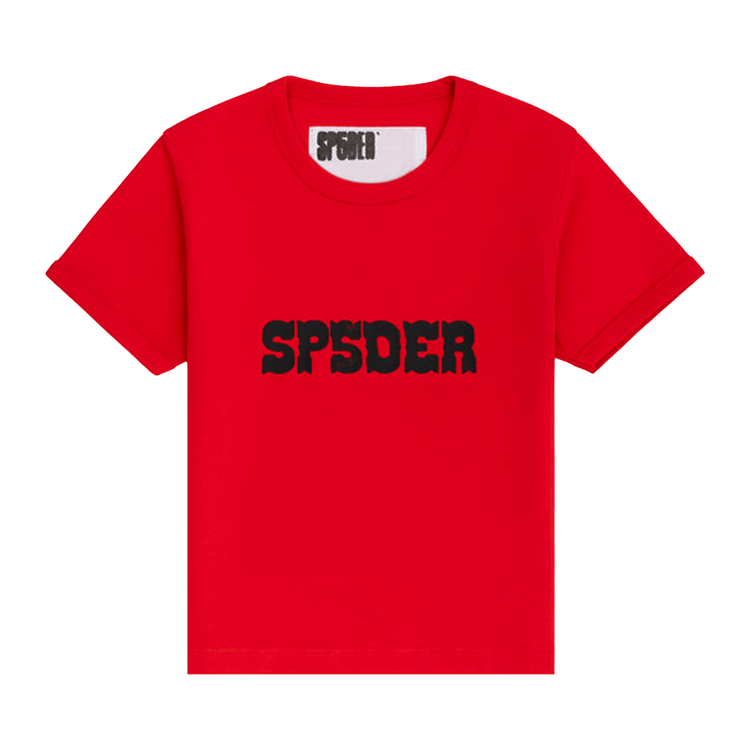 Sp5der Western Logo Baby Tee "Red"