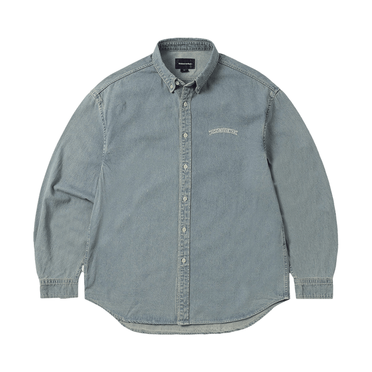 thisisneverthat Washed Denim Shirt "Washed Blue"