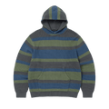 thisisneverthat Striped Waffle Knit Hoodie "Grey"
