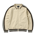 thisisneverthat Striped Zip Cardigan "Ivory"