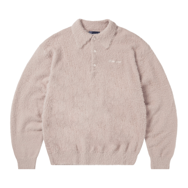 thisisneverthat SCT-Logo Shaggy Knit Polo "Pink"