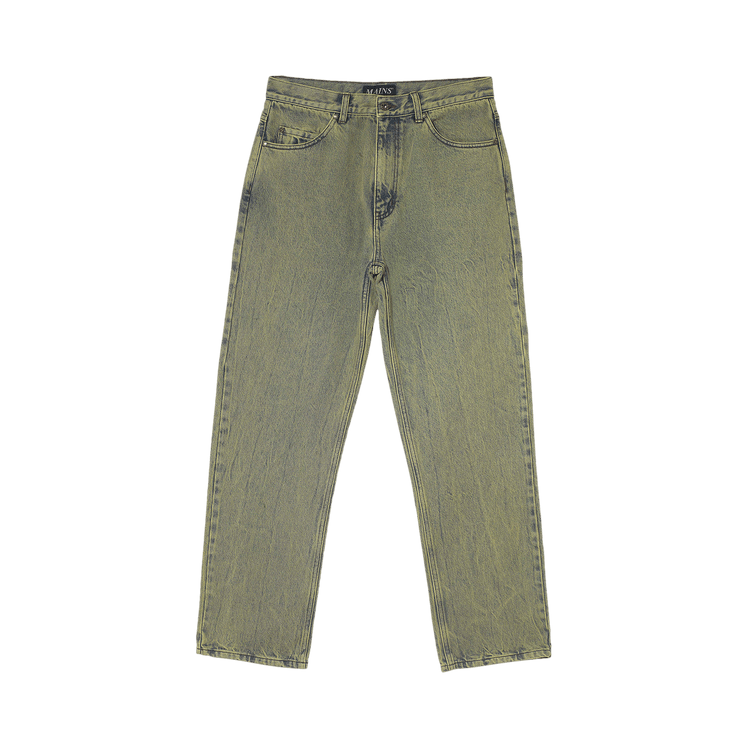 MAINS Washed Denim Jeans "Green"