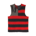 MAINS Mohair Flag Vest "Black/Red"