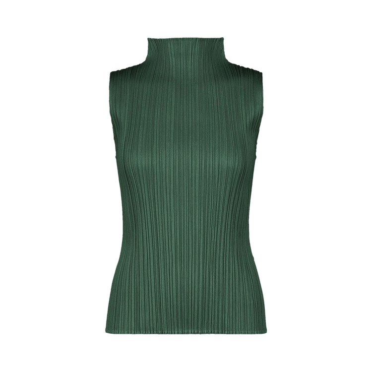 Pleats Please Issey Miyake New Colorful Basics 3 Shirt "Dark Green"