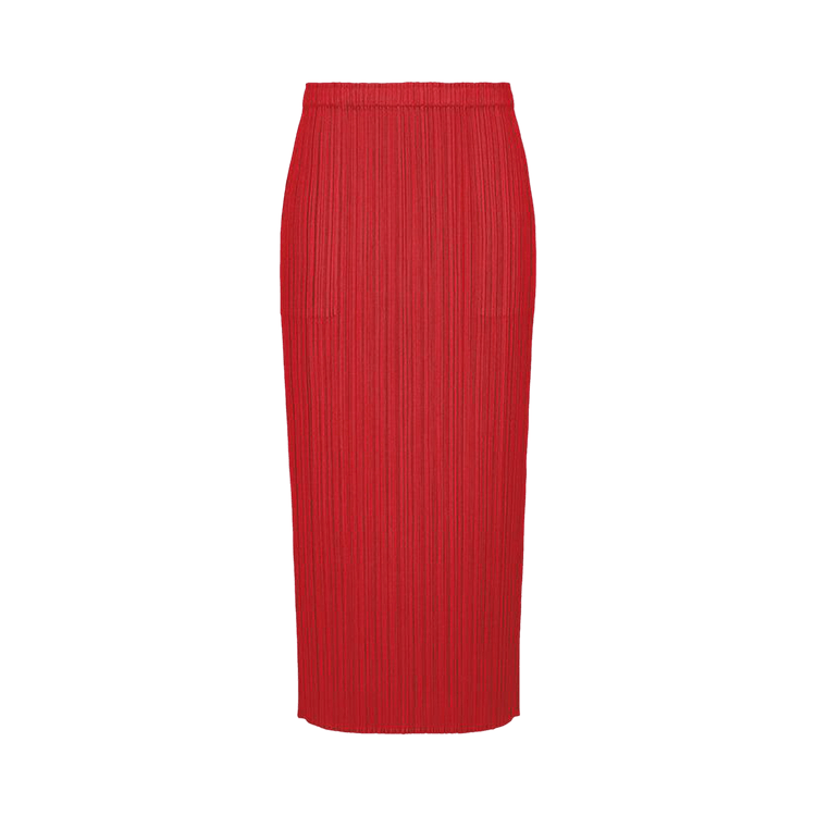 Pleats Please Issey Miyake New Colorful Basics 3 Skirt "Red"