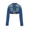 Jean Paul Gaultier Super Cropped Jacket "Vintage Blue"