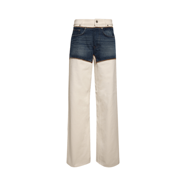 Jean Paul Gaultier Petit Grand Denim Jeans "Ecru/Vintage Blue"