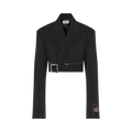 Jean Paul Gaultier Short Suit Jacket "Black/White"