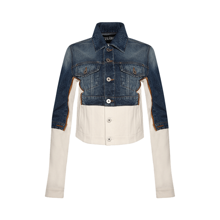 Jean Paul Gaultier Petit Grand Denim Jacket "Ecru/Vintage Blue"