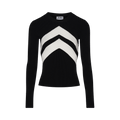 Jean Paul Gaultier Chevrons Top "Black"