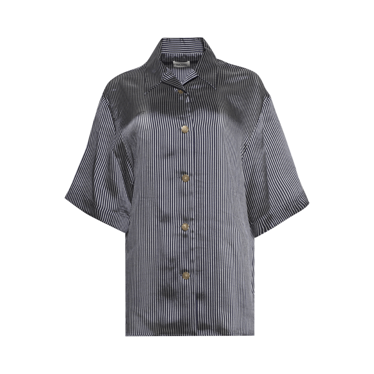 Khaite Owen Top "Navy/White"