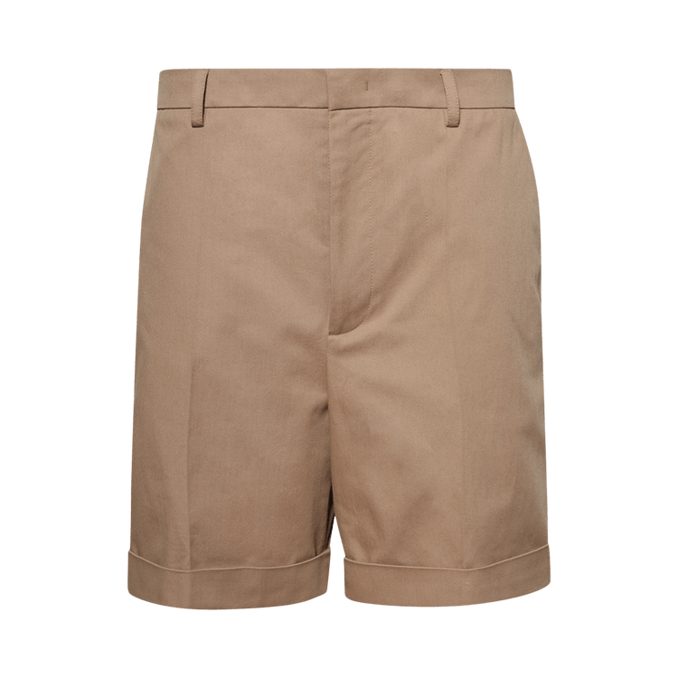 Valentino Turn-Up Bermuda Shorts "Light Camel"