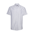 Valentino Striped Button-Up Shirt "White/Blue"