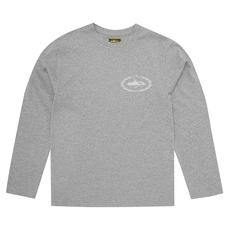 Corteiz Royale Heavyweight Long-Sleeve Tee "Heather Grey"