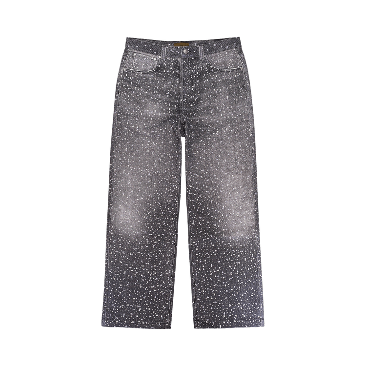 Birth Of Royal Child Diamond Denim Straight-Fit Jeans "Black"