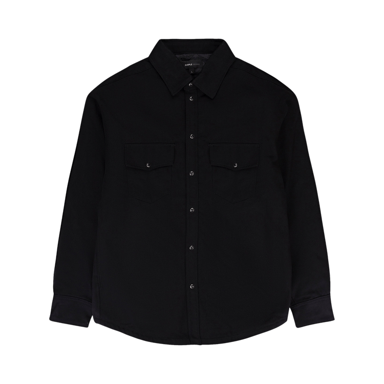 PURPLE BRAND Padded Western Jacket "Black"